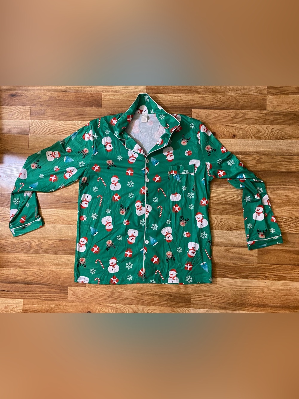 Snowman Christmas Pajama Set Size Medium NWOT - Picture 2 of 6